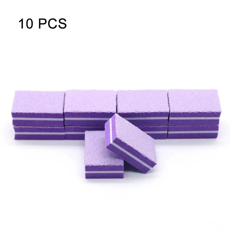 ElegantNail Pink Four Sided Cushioned Nail Buffer For Shaping Smoothing And Polishing Natural And Acrylic Nails