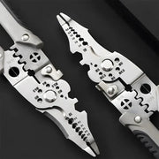 8.5 Inch Multi Functional Wire Stripper Cutter Crimper Heavy Duty Stainless Steel Pliers Ergonomic Grip