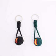 Mini Polyester Ball Pendant Keychain Sporty Teen Gift Cute Sphere Accessory For Everyday Use