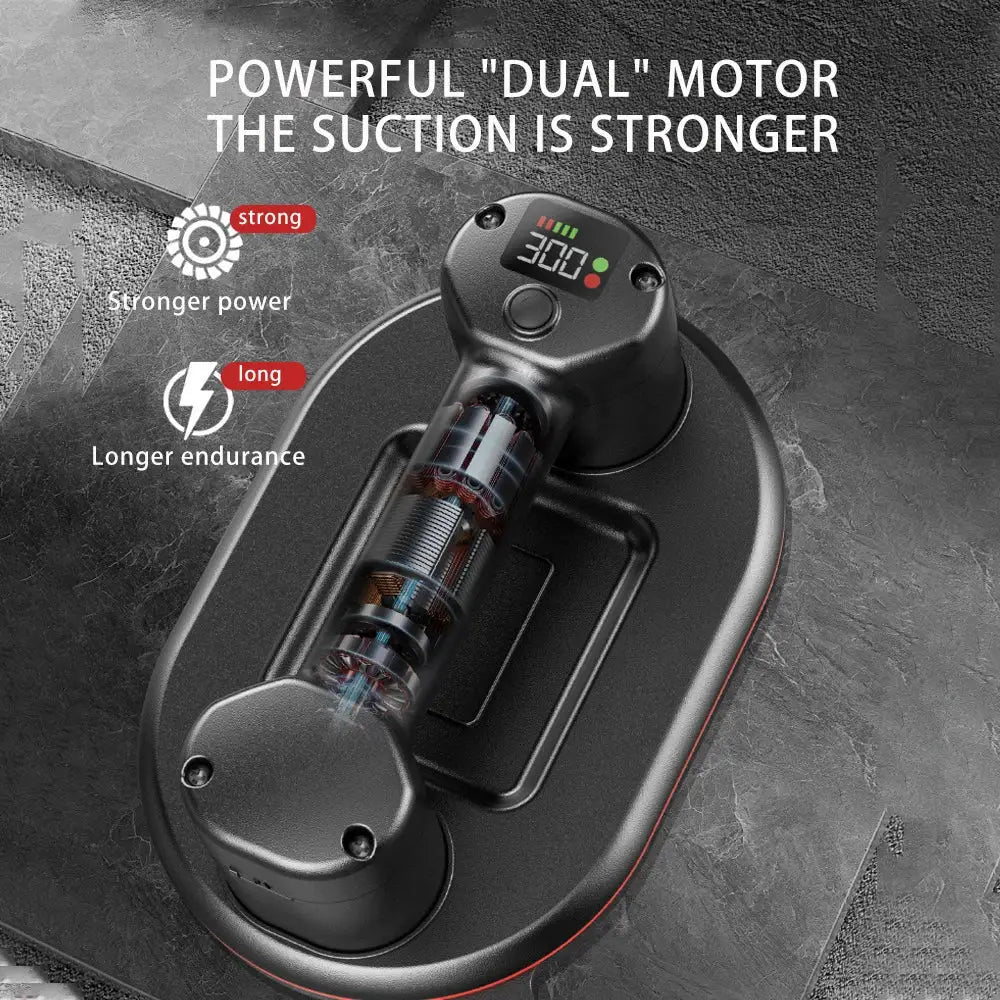 Industrial Grade Electric Vacuum Suction Cup 300 Kg Load Heavy Duty Lifter For Granite Tile Glass