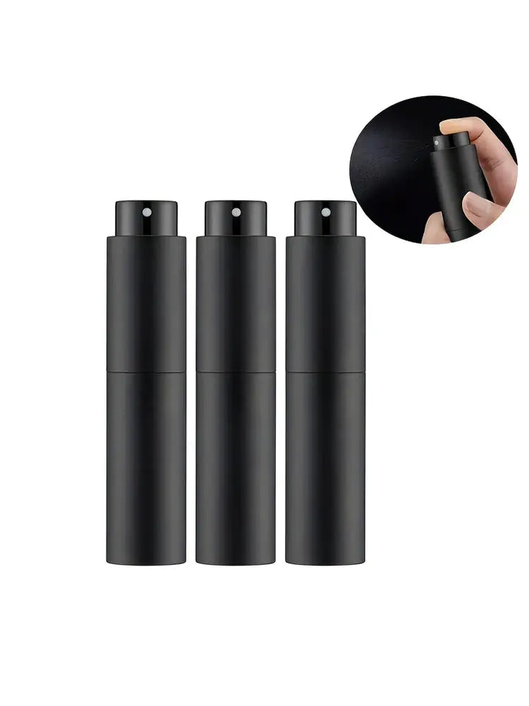 10ml Travel Perfume Sprayer Refillable Cologne Container Empty Dispenser Spray Bottle Mini Black