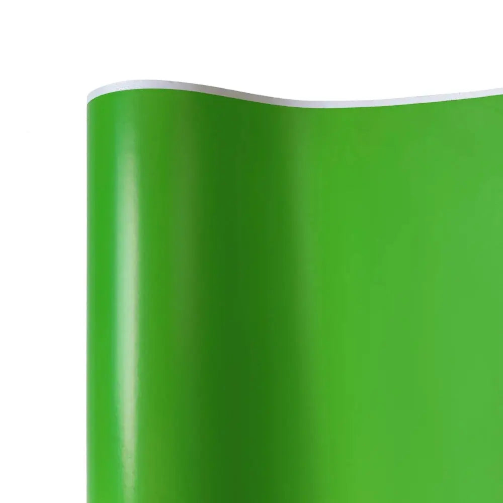 Vinyl car wrap film roll in bright green with glossy finish