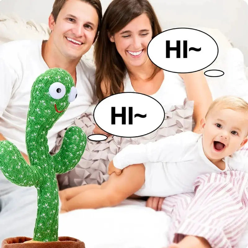 Dancing Cactus Plush Toy Repeats What You Say Sings And Dances Interactive Decor For Kids
