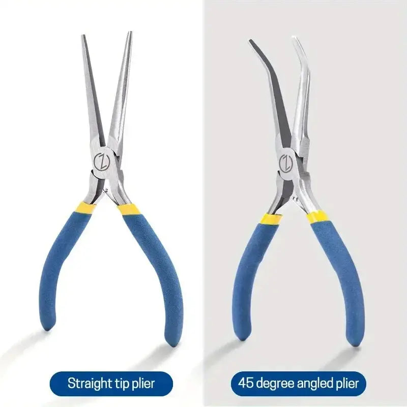 Two Pack 6 Inch Mini Needle Nose Pliers With Comfort Grip Handles And Long Nose Pliers For Handmade Crafts Jewelry Making