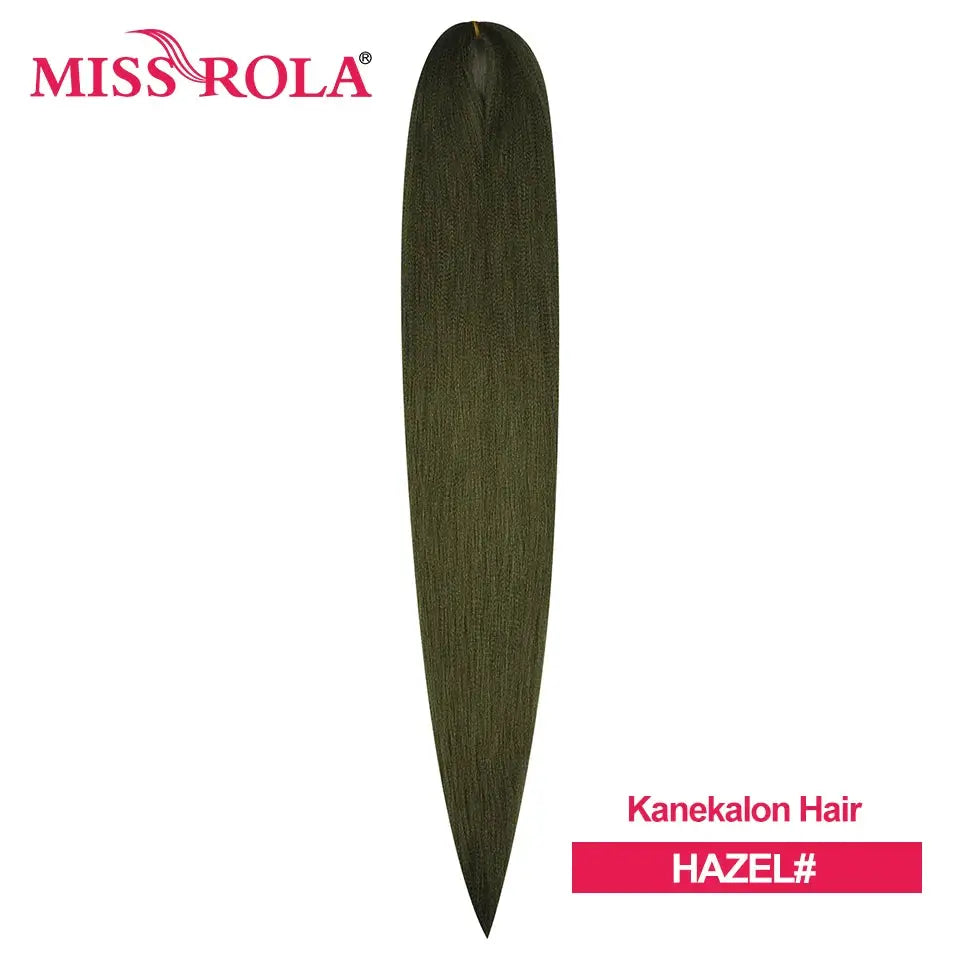 Miss Rola Kanekalon EZ Twist jumbo braiding hair, hazel color, long pre-stretched strand