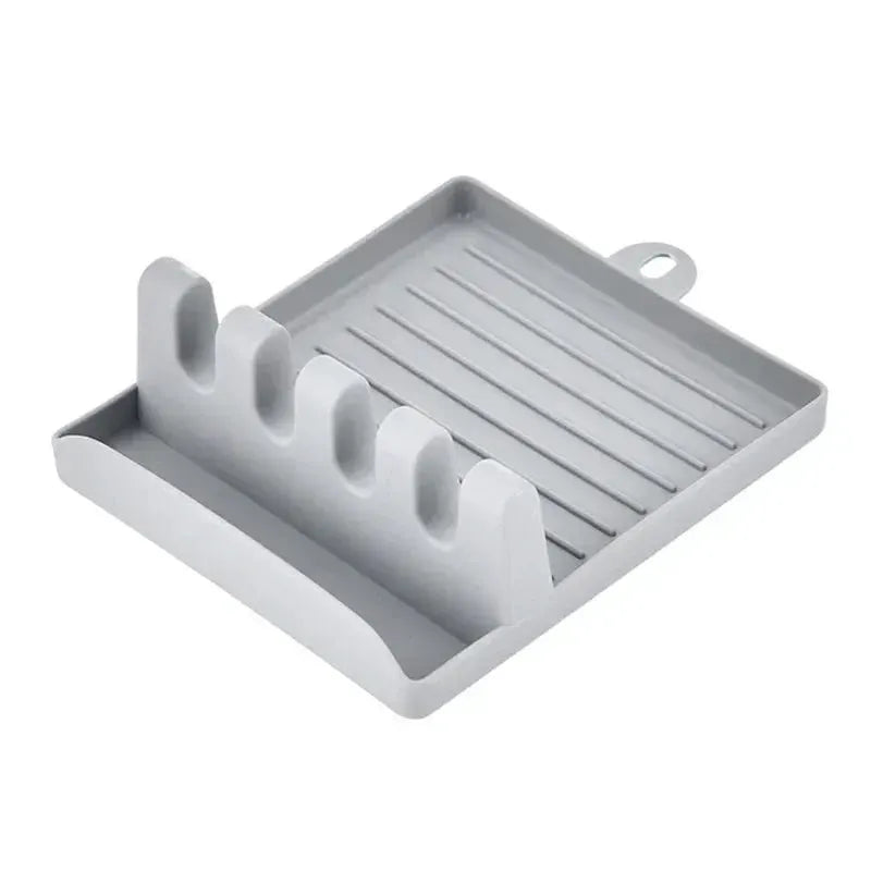 KitchenEase Pan Lid Holder Utensil Stand Keeps Lids Spoons Spatulas Off Counter For A Clean Organized Kitchen