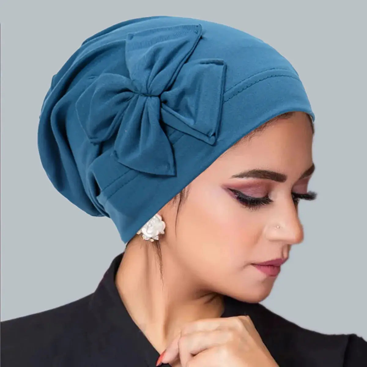 ZenithCare Inner Hijab Bowknot Turban For Women Lightweight Chemo Headwrap And Hair Loss Comfort