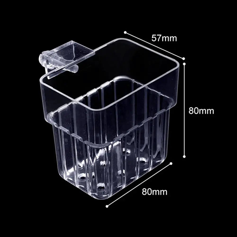 Transparent Aquarium Plant Basket Hanging Decor for Fish Tank Plant Holder and Planter