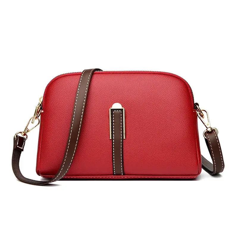 LunaVogue Genuine Cowhide Leather Flap Bag Lightweight Crossbody With Luxurious Silhouette For Women
