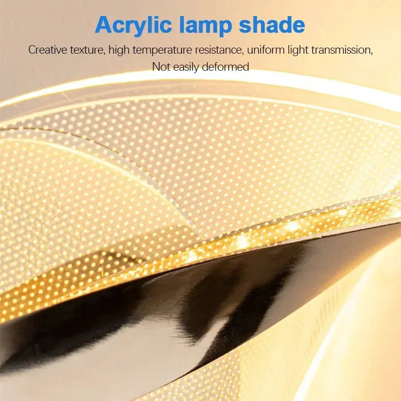 Nordic LED wall lamp with acrylic shade, dotted texture, warm glow
