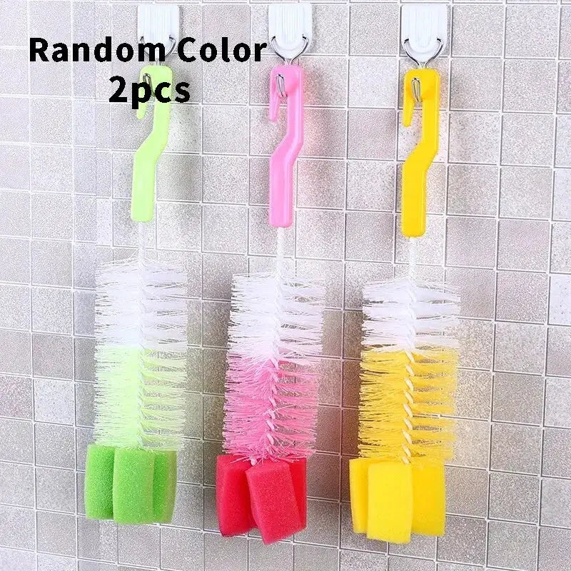 Baby Bottle Brush With Long Non Slip Handle And Fine Hair Sponge For Bottles And Cups Cleaning Tools