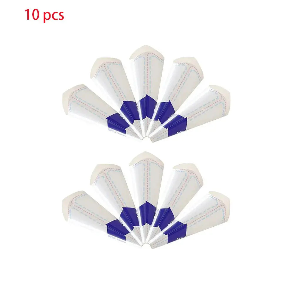 750ml portable urinals, foldable white plastic with blue accents, 10 pcs