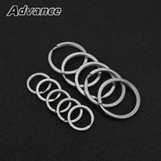 5pcs titanium alloy key rings set, 18mm and 30mm, Advance logo visible, Simples Market EDC outdoor accessories