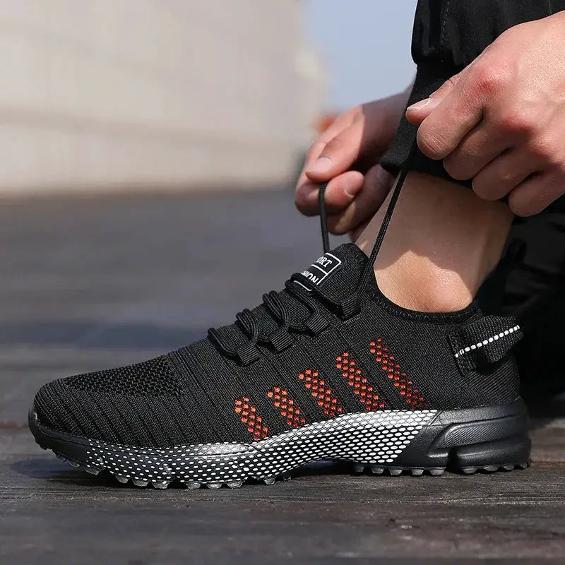 Men's Mesh Casual Sneakers Lightweight Breathable Slip On Shoes With Soft Soles For Everyday Comfort And Training