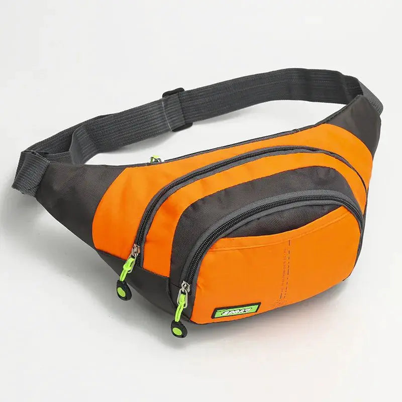 Travel Waist Bag Zipper Outdoor Sports Shoulder Bag Men's and Women's Waterproof Fashion Large - capacity Adjustable - Simples Market