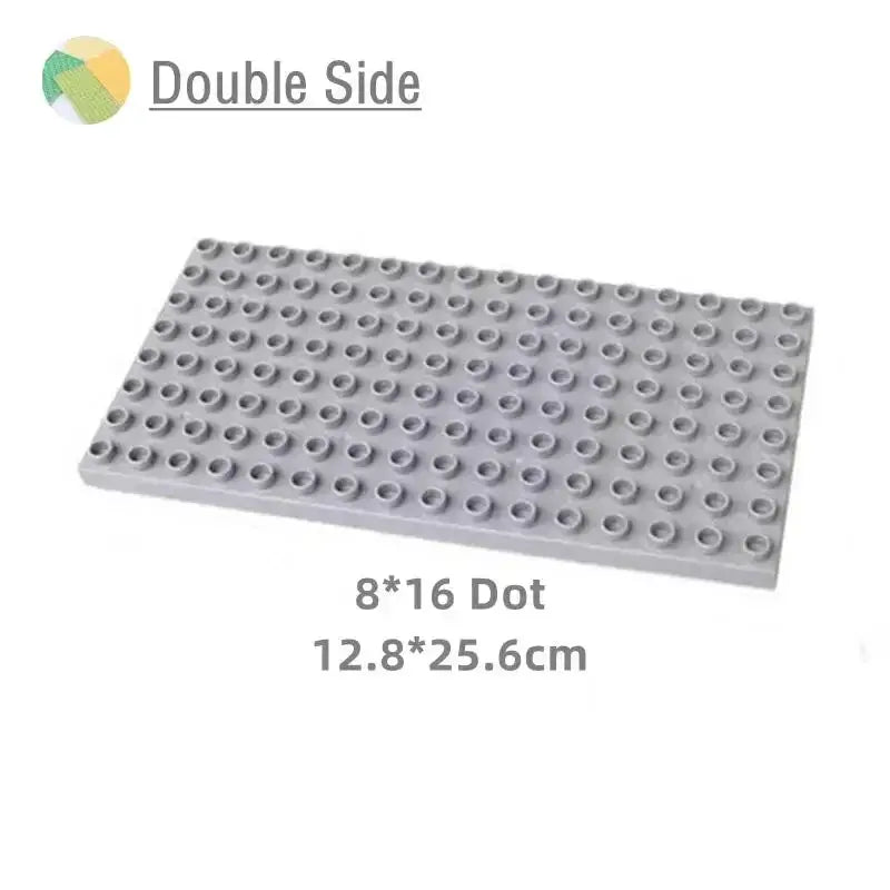9 Sizes Big Building Plastic Blocks Base Plates Compatible With Large Bricks And Assembly Figures For Kids Toys