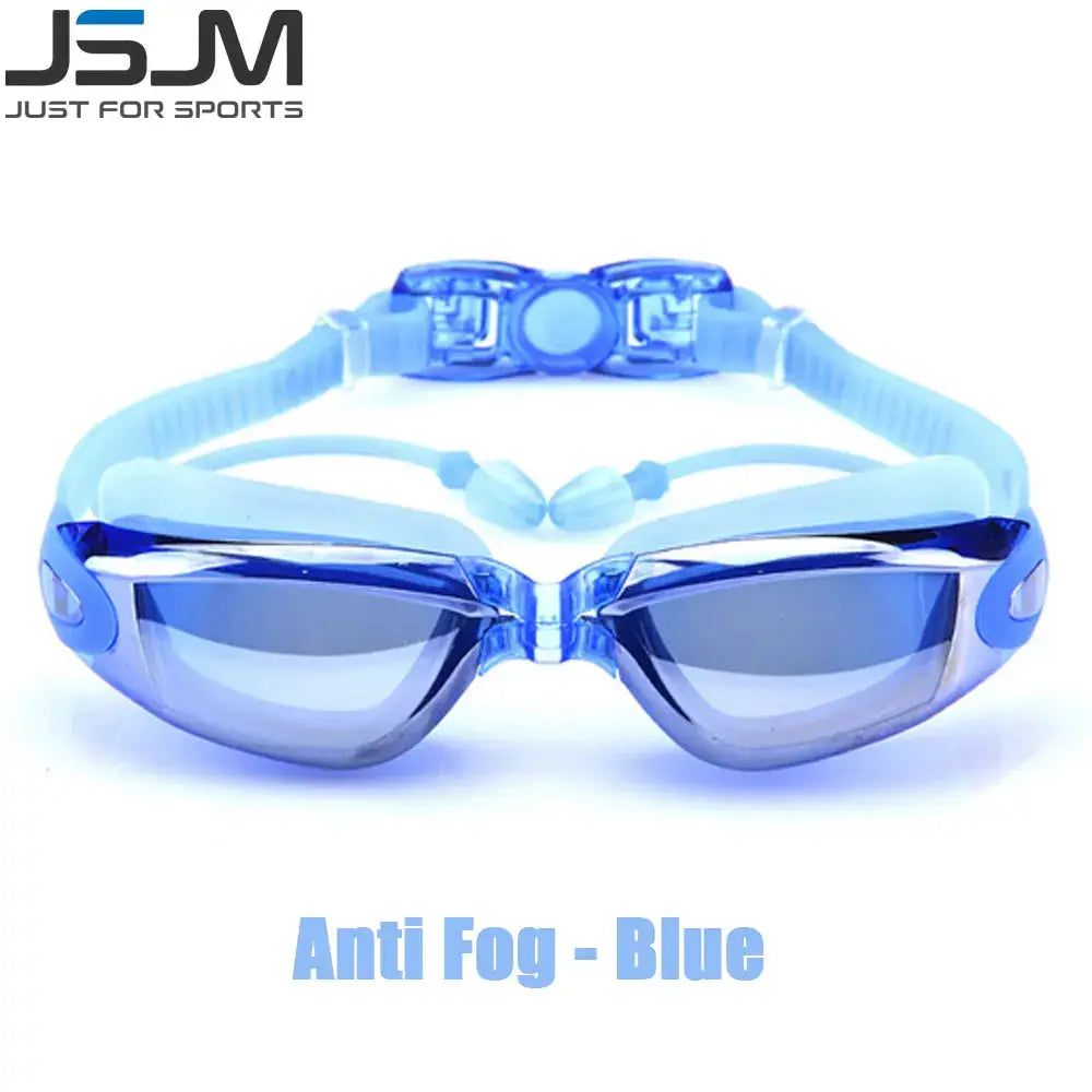 JSJM Professional Anti Fog Adult Swimming Goggles Waterproof Adjustable Silicone Strap For Men And Women