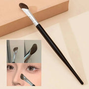 LunaContour 3D Nose Contour Brush With Sickle Shaped Head For Precise Nose Sculpting