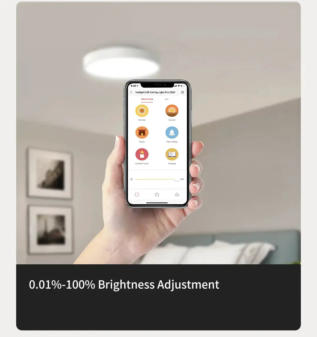 Yeelight Smart LED Ceiling Light PRO by Simples Market, white, WiFi dimmable 2700–6500K, HomeKit compatible