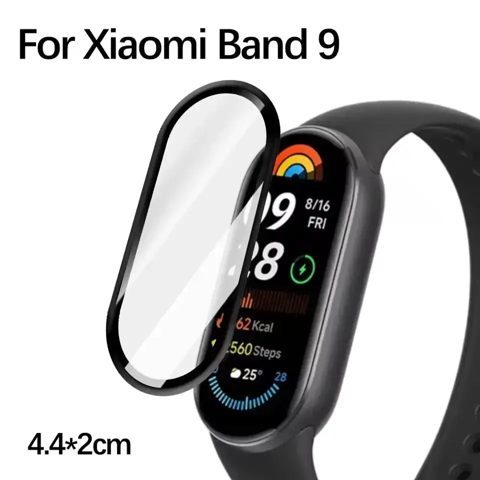 Xiaomi Mi Band 9 And 10 Screen Protectors 9D Curved Full Coverage Anti Scratch Film For Ultra Durable Protection