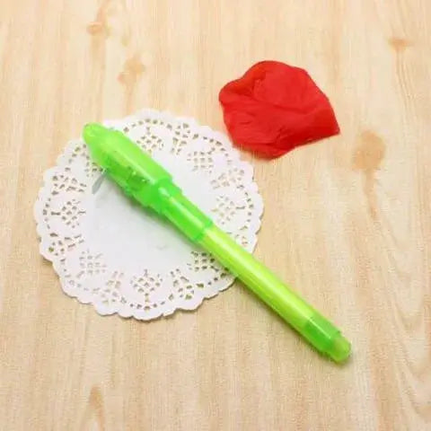Luminous Light Pen Magic Purple 2 in 1 UV Black Light Drawing Pen with Invisible Ink for Kids Education Toy