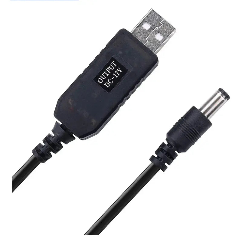 USB 5V to 12V 9V Power Boost Module Converter 5.5 x 2.1mm DC Plug Cable for Router Modem Fan