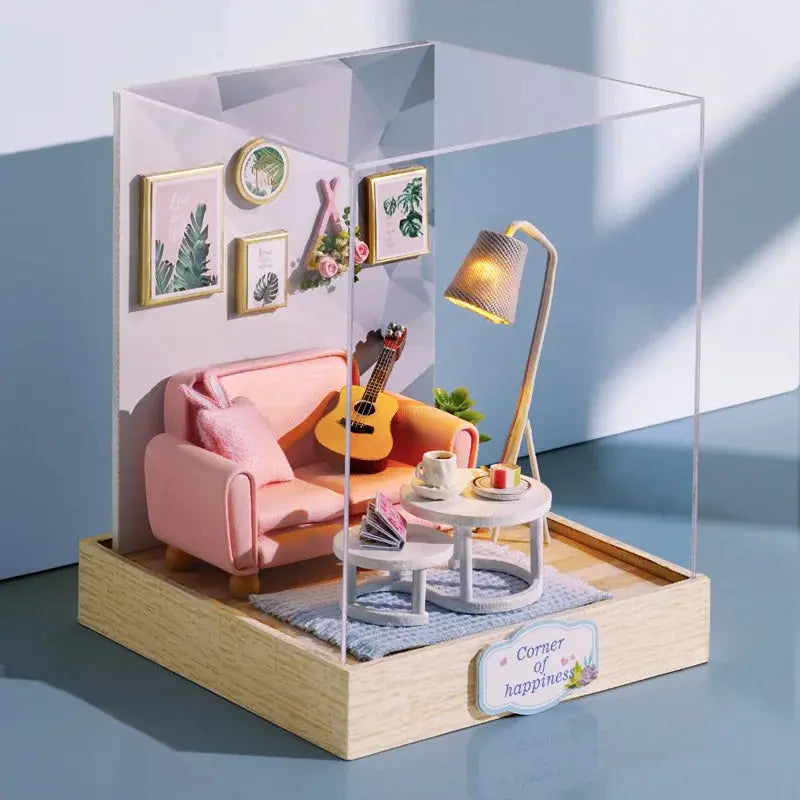 Wooden Miniature Doll House Kit DIY 3D Puzzle Building Model For Birthday Gifts And Home Decor Display