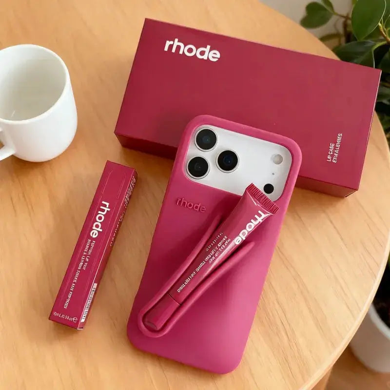 Lemontini Lip Gloss Silicone Phone Case For iPhone 11 Through 17 Pro Max Plus Air Makeup Inspired Lip Glaze