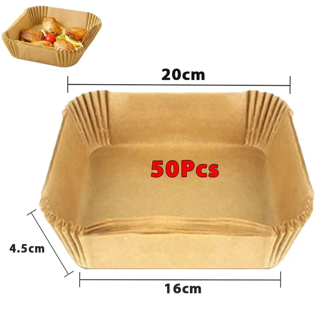50 100 Pcs Air Fryer Disposable Paper Nonstick Round Baking Papers Air Fryer Paper Liners Kitchen Accessories