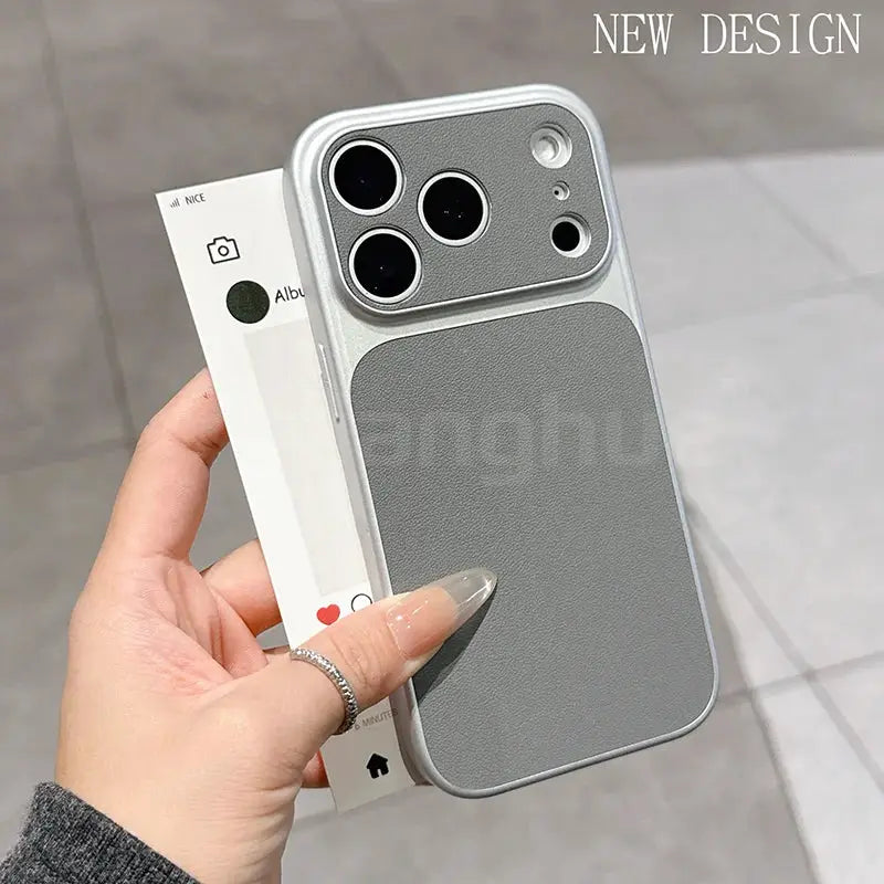LuxCase Leather Texture Luxury Case for iPhone 17 Series Air Pro Max Ultra Thin Matte Soft Shell