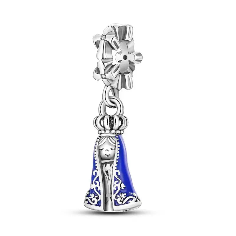 Silver Tone Sunflower And Four Leaf Clover Charm Pendant For Women Bracelet Jewelry Making