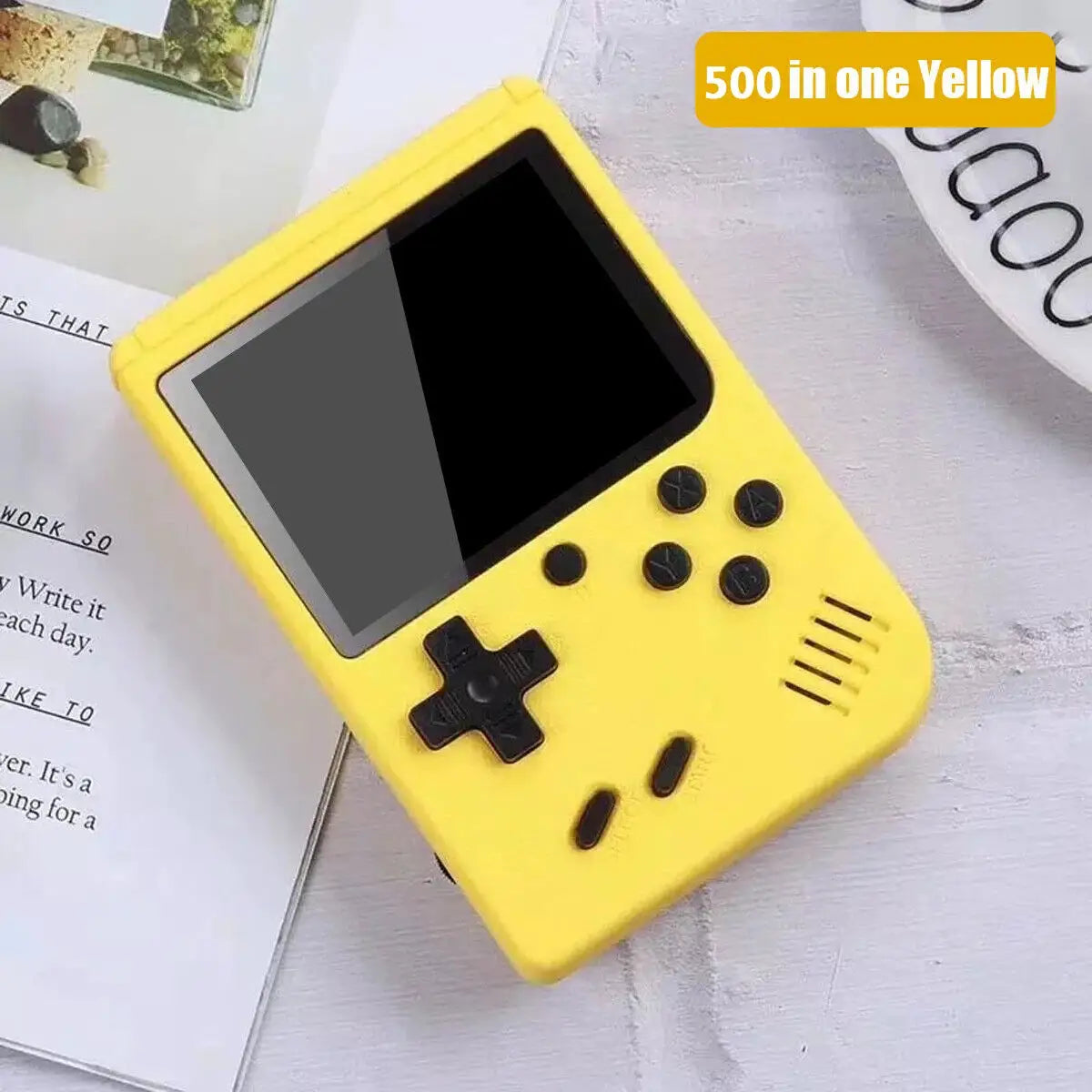 Handheld Game Console With 500 Plus Classic Games, Game Boy Emulator, TV Output, Rechargeable Battery For Kids