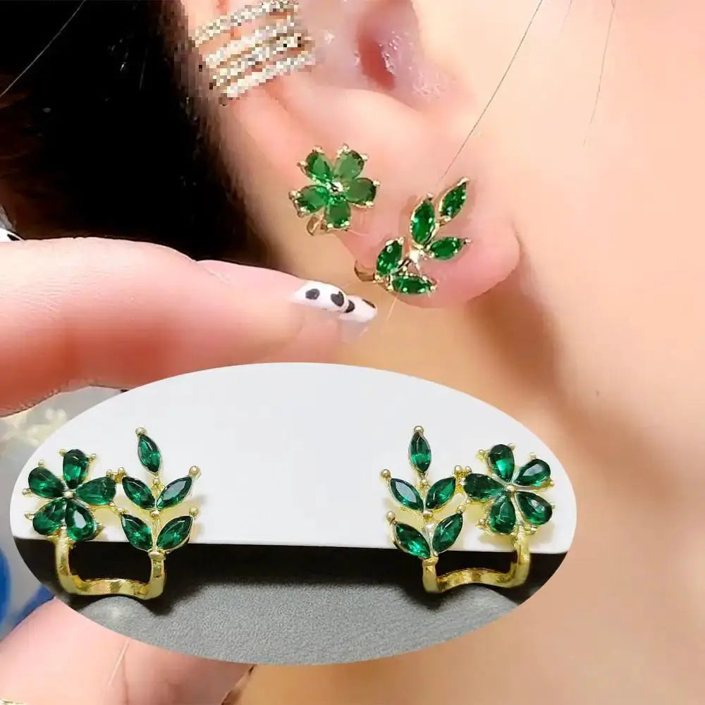 925 Silver Needle Heart Earrings For Women Korean Fashion Crystal Jewelry 2026 Trending Luxury Hoop Earrings