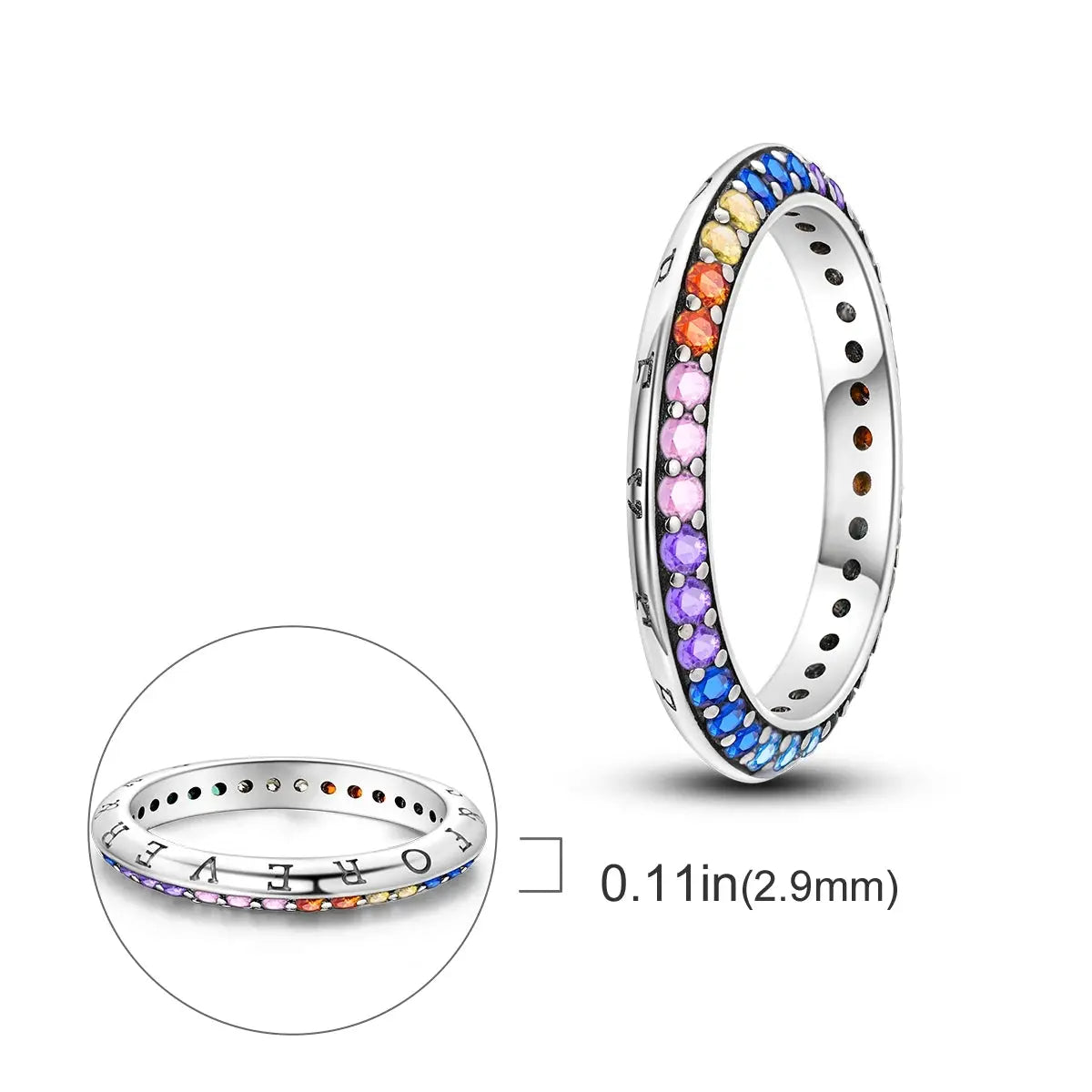 925 Silver Infinite Love Firefly Ring Original Design Zircon Ring For Women High Quality Wedding Jewelry Gift