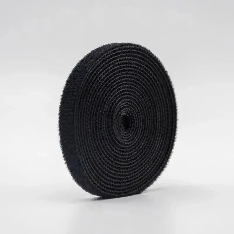Cable organizer Velcro strap roll, round, black, Simples Market