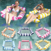 New Water Hammock Recliner Inflatable Floating Mattress For Pool Lake Ocean Relaxation And Pool Party Toy Swim Ring