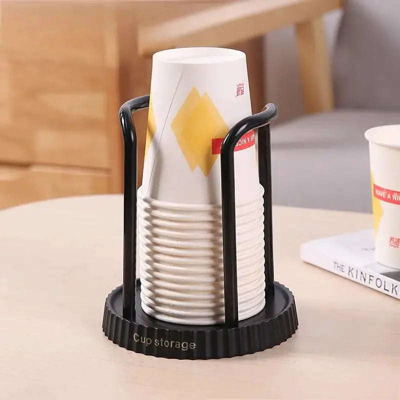 Disposable Paper Cup Holder Desktop Storage Rack For Living Room Dining Room Kitchen Cup Organizer Beverage Station