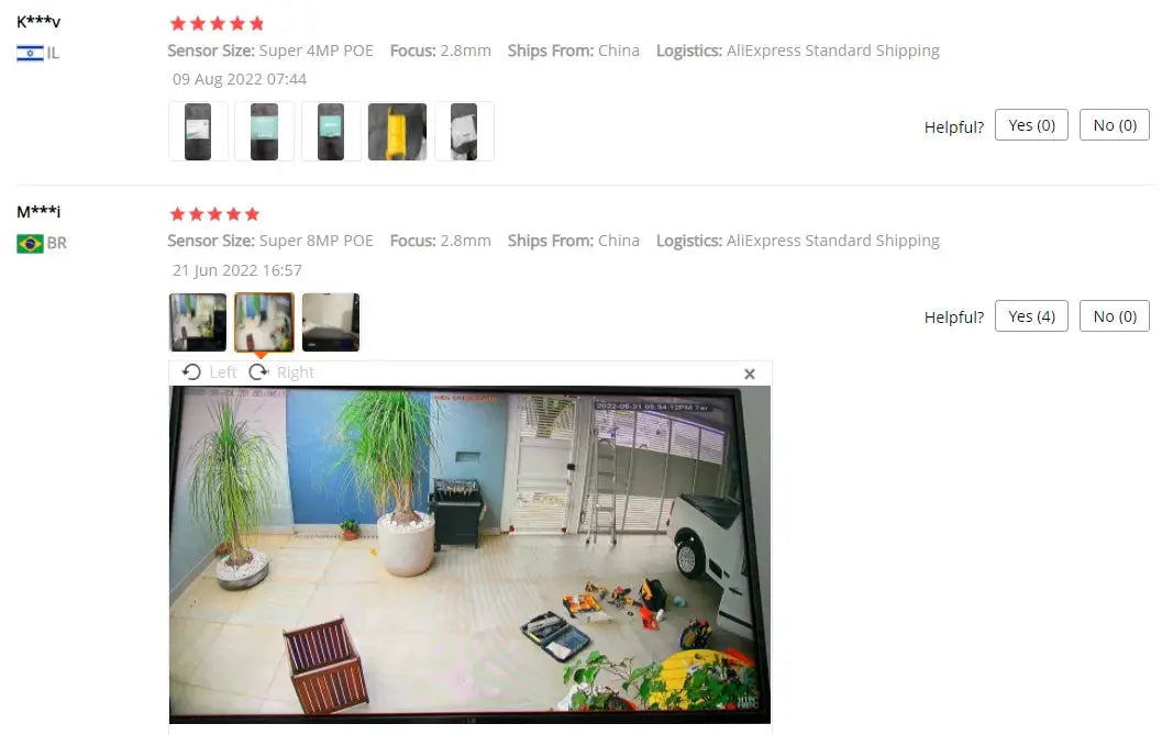 Simples Market outdoor IP dome CCTV camera; feed shows indoor showroom with tall plants and a car.