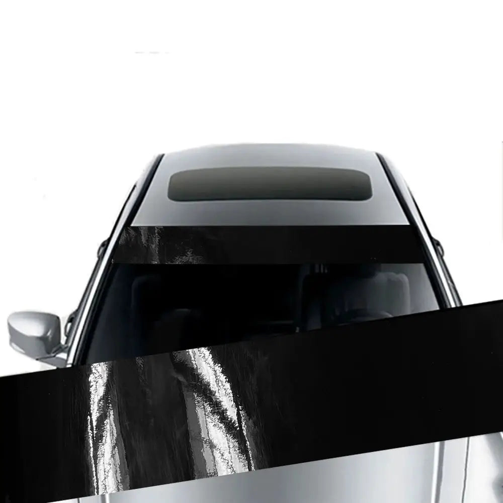 3D Carbon Fiber Vinyl Car Sunshade Stickers Universal Fit Front Windshield And Rear Window Decorative Decals