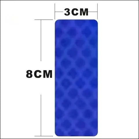 10 Pcs 3X8Cm Car Bumper Reflective Stickers For Safety Warning Strips For Low Light Visibility