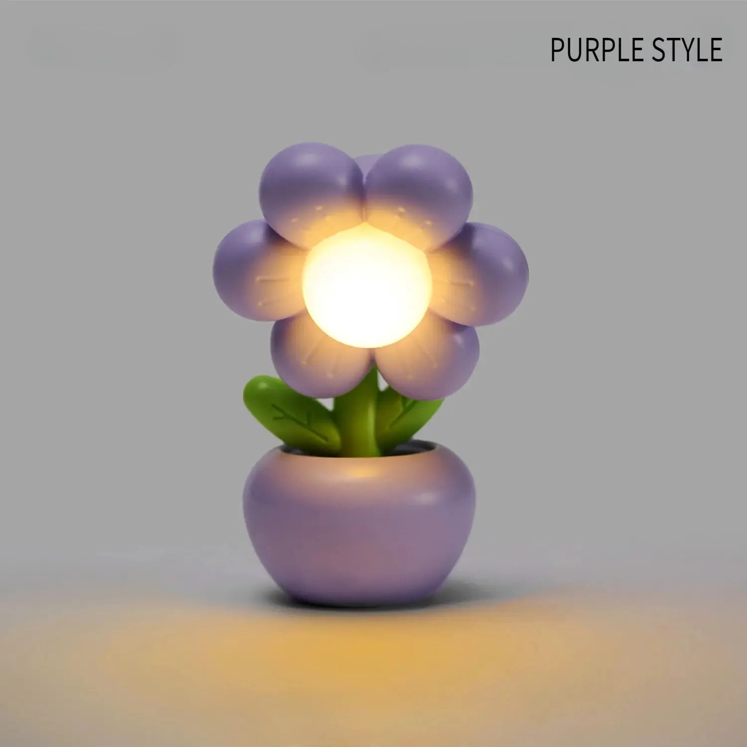 FloraGlow Mini LED Floral Potted Night Light Soft Glowing Flower For Cozy Bedroom And Desk Ambience