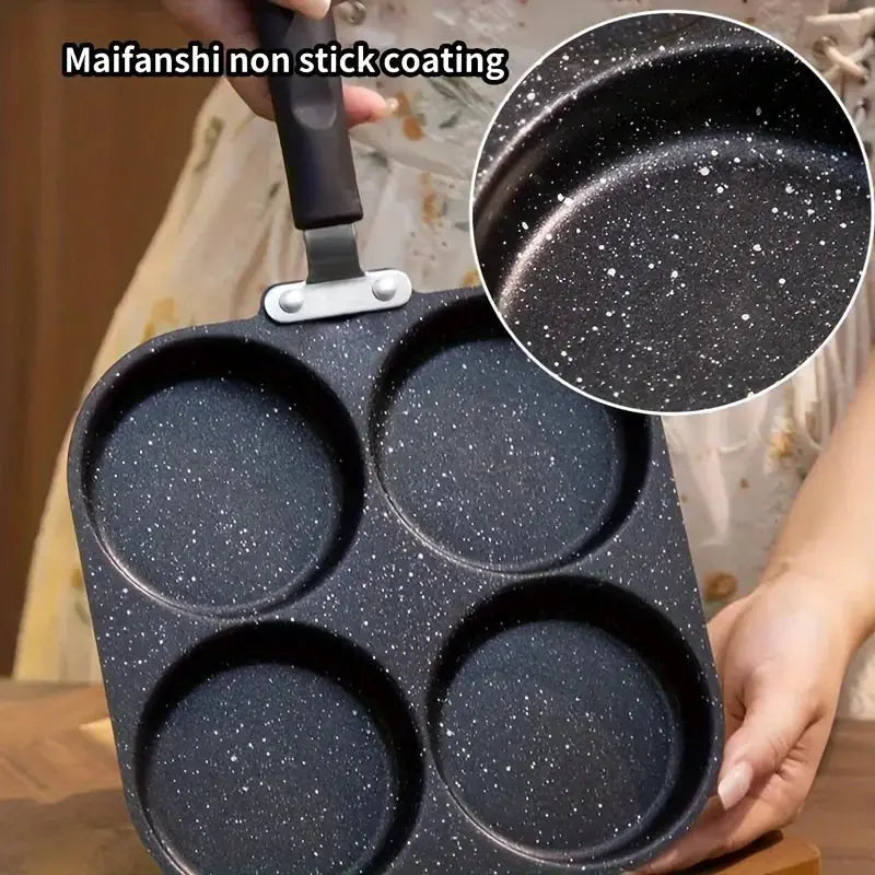 IronNest Cast Iron Nonstick Omelette Pan For Multi Burner Cooker On Gas And Electric Stoves