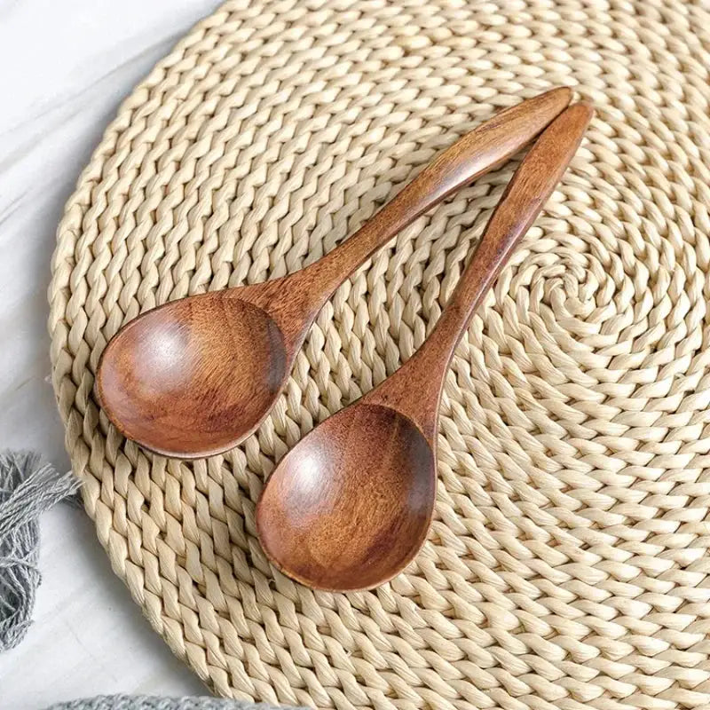 Bamboo Wooden Spoon Kitchen Utensil For Cooking Stirring Serving Eco Friendly Dinner Soup Teaspoon