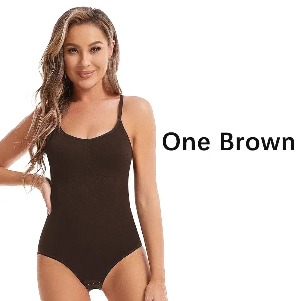 CurveCraft Open Crotch Seamless Shapewear Bodysuit For Butt Lift And Smoothing Silhouette