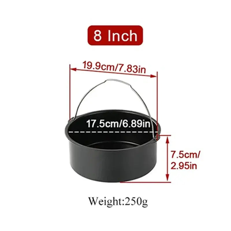 ChefCraft Round Cake Molds Set 6 7 8 Inch Nonstick Bakeware With Handles For Easy Release And Even Baking