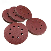 10 Pcs Set 125mm 5 Inch Sanding Discs With 8 Holes Hook And Loop Abrasive Sandpaper Pads For Polishing Tools