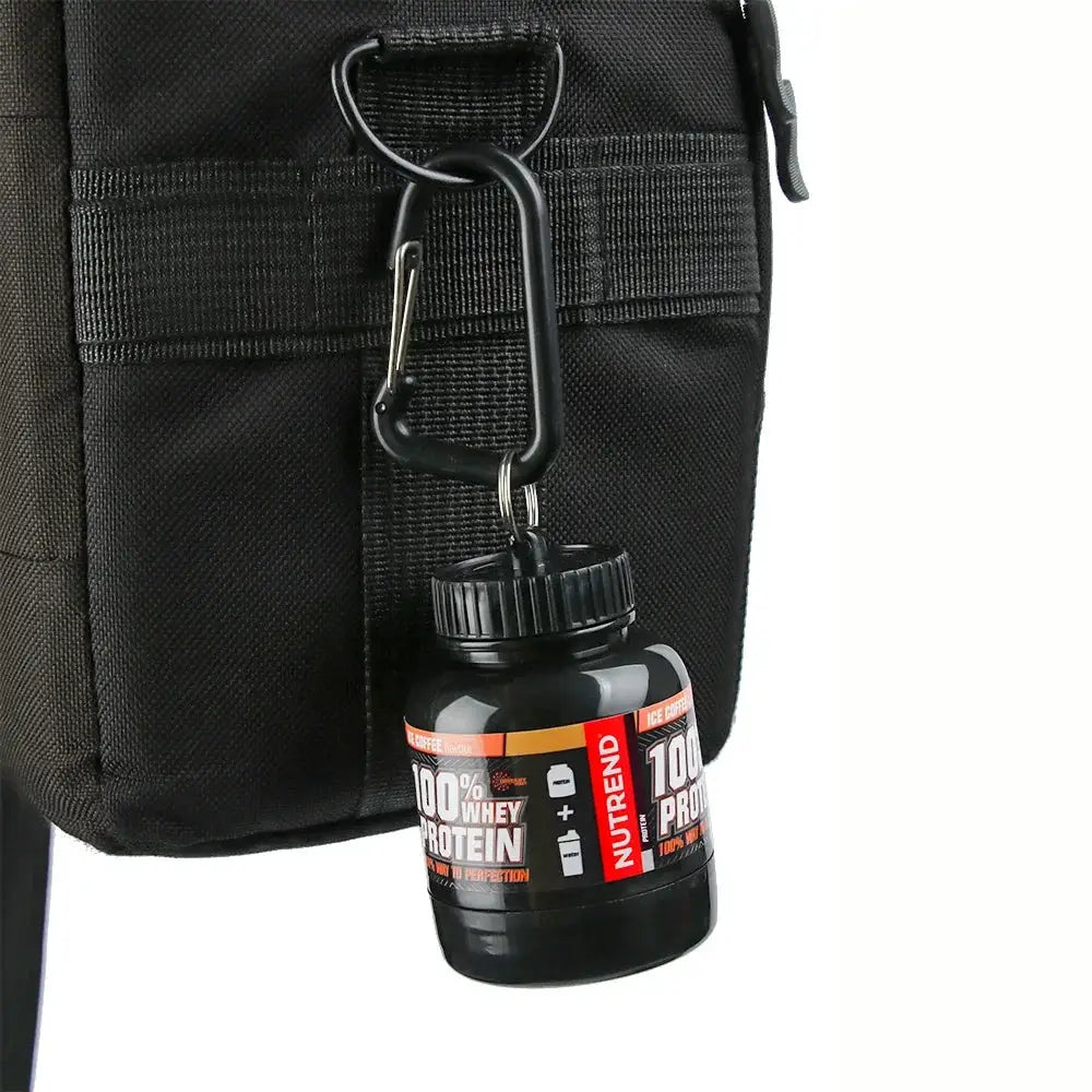 100ml 200ml Portable Mini Protein Powder Bottle With Keychain Funnel Medicine Box For Outdoor Sports
