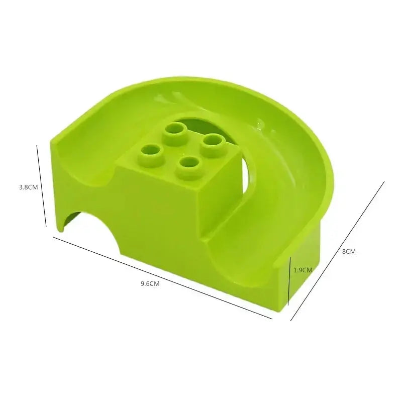 Big Size Building Blocks Marble Race Run Maze Educational Toy For Kids With Large Bricks And Ball Chute Giraffe Gift