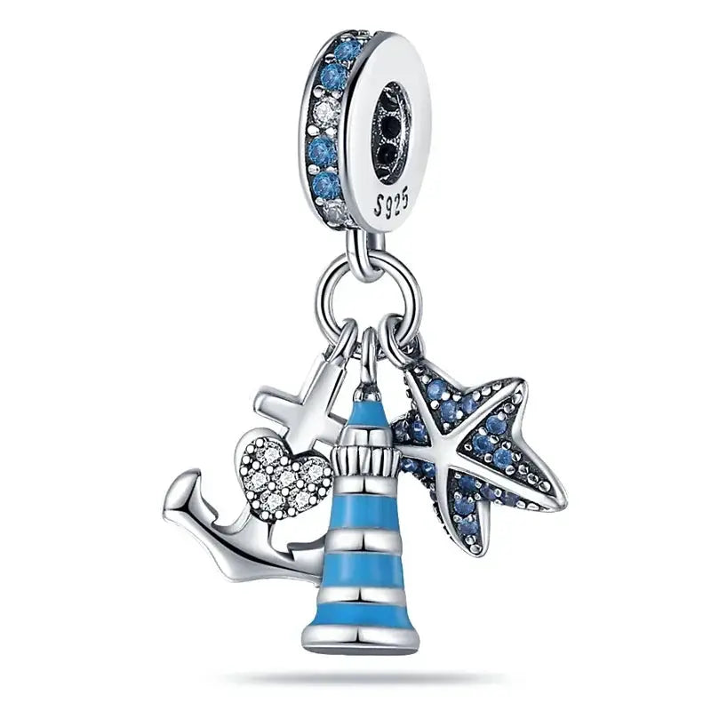 925 Sterling Silver Pendant Beads Carnivorous Plant Monster Charm Trendy Collection For Bracelet And Necklace Jewelry