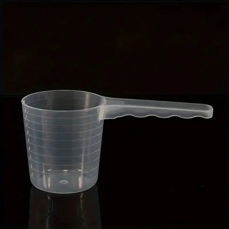 Pet Measuring Spoon Transparent With Graduation Marks 100ml Durable Plastic For Easy Dog And Cat Feeding